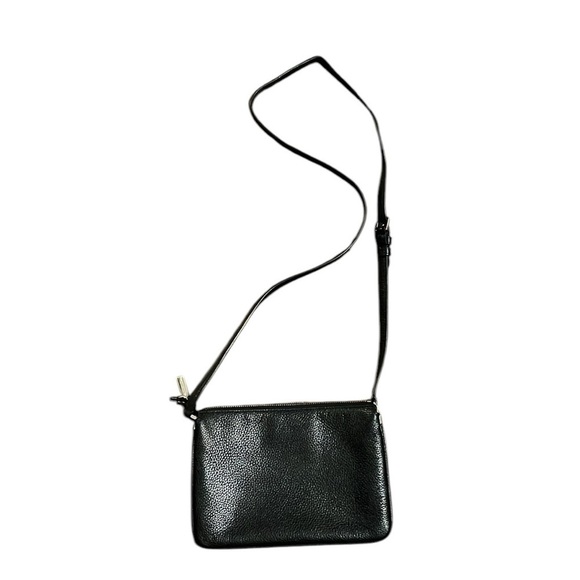 Kate Spade Black Pebbled Leather Triple Gusset Crossbody Bag - Picture 4 of 15